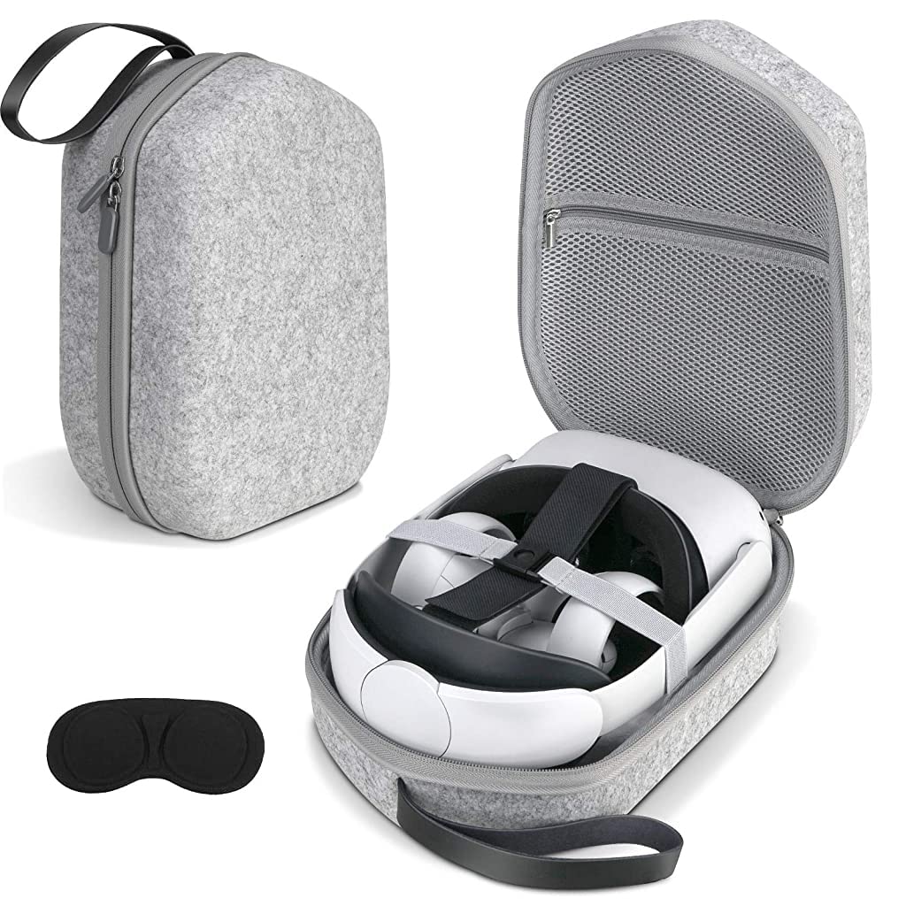 HASTHIP Storage Bag for Oculus Quest 2 VR EVA Organzier Case for Oculus Quest 2 Basic/Elite Version VR Headset and Touch Controllers Accessories Zipper Pouch Carrying Case with Handstrap Use HASTHIP Storage Bag for Oculus Quest 2 VR EVA Organzier Case for Oculus Quest 2 Basic/Elite Version VR Headset and Touch Controllers Accessories Zipper Pouch Carrying Case with Handstrap Use